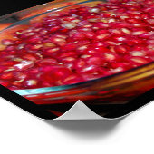 Granaatappel Fruit in Kom Poster (Hoek)