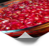 Granaatappel Fruit in Kom Poster (Hoek)