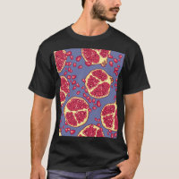 Granaatappel Fruit Naadloos Patroon Ontwerp