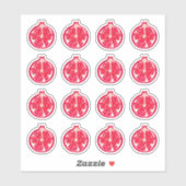 Granaatappel Fruit Painted Sticker (Vel)