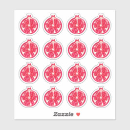 Granaatappel Fruit Painted Sticker