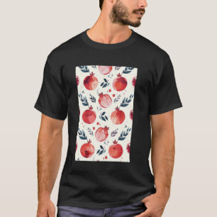 Granaatappel Fruit Pattern Art T-shirt