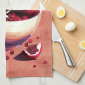 Granaatappel fruitschaal theedoek (Quarter Fold)