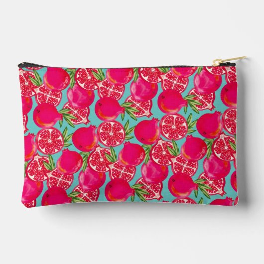 Granaatappel geschilderd monogram etui (Achterkant)