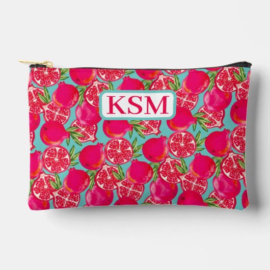 Granaatappel geschilderd monogram etui (Voorkant)