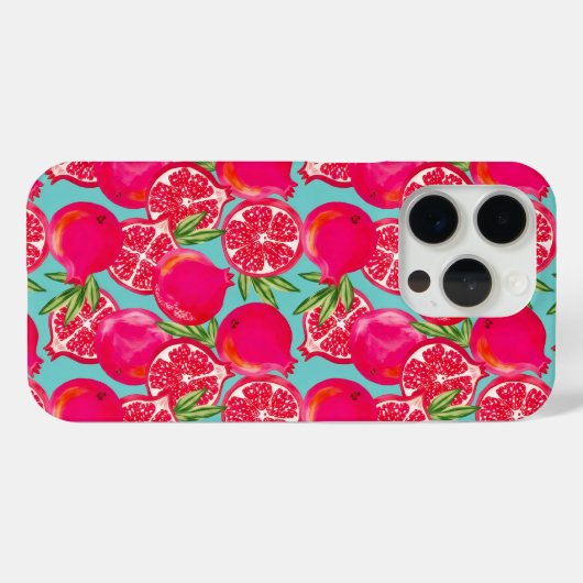 Granaatappel geschilderde telefoonhoes Case-Mate iPhone case (Achterkant (horizontaal))