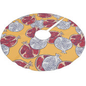 Granaatappel getekend: Handgemaakt patroon Kerstboom Rok (Gekanteld)