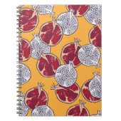 Granaatappel getekend: Handgemaakt patroon Notitieboek (Voorkant)