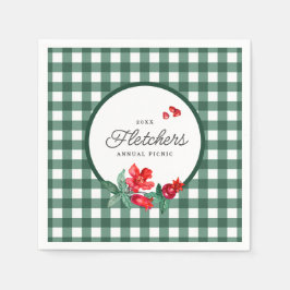 Granaatappel & Groene Gingham Custom Servet