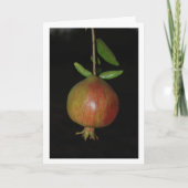 Granaatappel hangend aan boom 's nachts kaart (Voorkant)