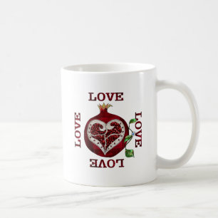 Granaatappel Hart LIEFDE Valentijn Koffiemok