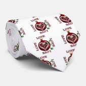 Granaatappel Hart LIEFDE Valentijn Stropdas (Opgerold)