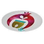 Granaatappel Honing Art Rosh Hashana Challah Snijplank (Hoek)
