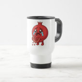 Granaatappel Huilende Cartoon Sticker - Schattigee Reisbeker (Voorkant rechts)