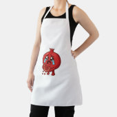 Granaatappel Huilende Cartoon Sticker - Schattigee Schort (Insitu)