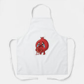 Granaatappel Huilende Cartoon Sticker - Schattigee Schort (Voorkant)