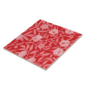 Granaatappel in rood/roze. tegeltje (Zijkant)