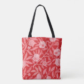 Granaatappel in rood/roze tote bag (Achterkant)