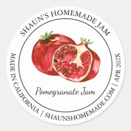 Granaatappel Jam Modern label