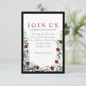 Granaatappel Joods Bruiloft Uitnodiging Party Kaar (Staand voorkant)