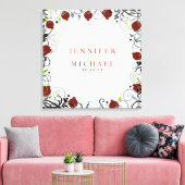 Granaatappel Joodse bruiloft Sign-In Memory Board Canvas Afdruk (Insitu (Woonkamer))