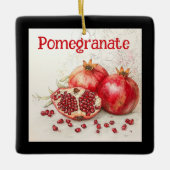 Granaatappel keramische ornament (Voorkant)