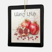 Granaatappel Keramische Versiering Keramisch Ornament (Links)