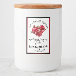 Granaatappel likeur Mini flesje Etiket |