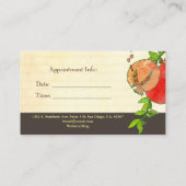 Granaatappel Massage Spa Afspraakkaart Afsprakenkaartje (Achterkant)