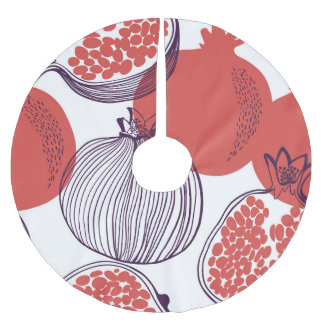 Granaatappel Mode: Naadloze  Patroon Kerstboom Rok