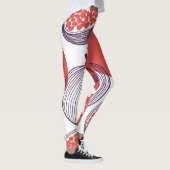 Granaatappel Mode: Naadloze  Patroon Leggings (Rechts)