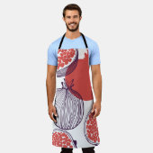 Granaatappel Mode: Naadloze  Patroon Schort (Gedragen)