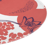 Granaatappel Mode: Naadloze  Patroon Snijplank (Hoek)