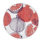 Granaatappel Mode: Naadloze  Patroon Snijplank (Voorkant)