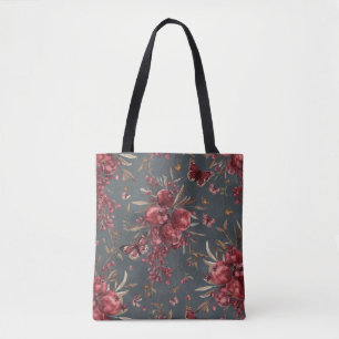 Granaatappel & Olijf Botanische Tote Tas