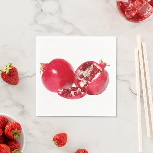 "Granaatappel" ontwerp papieren servetten (Insitu)
