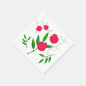 Granaatappel papieren servetten (Hoek)