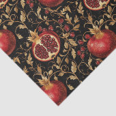 Granaatappel Paradise -Rich Floral Naadloos Patroo Tissuepapier (Detail)