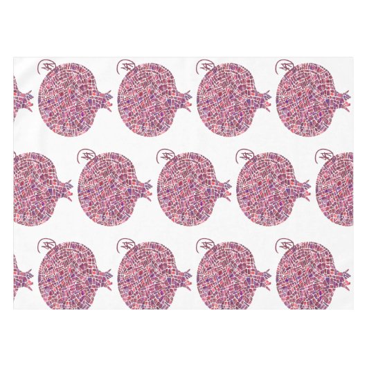 Granaatappel Pebble Graffiti Art tafelkleed (Voorkant (Horizontaal))