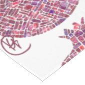 Granaatappel Pebble Graffiti Art tafelkleed (Gekanteld)