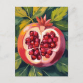 Granaatappel Pitten | Fruit Schilderij Briefkaart (Voorkant)