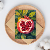 Granaatappel Pitten | Fruit Schilderij Briefkaart