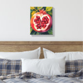 Granaatappel Pitten | Fruit Schilderij Canvas Afdruk (Insitu (Slaapkamer))