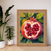 Granaatappel Pitten | Fruit Schilderij Poster
