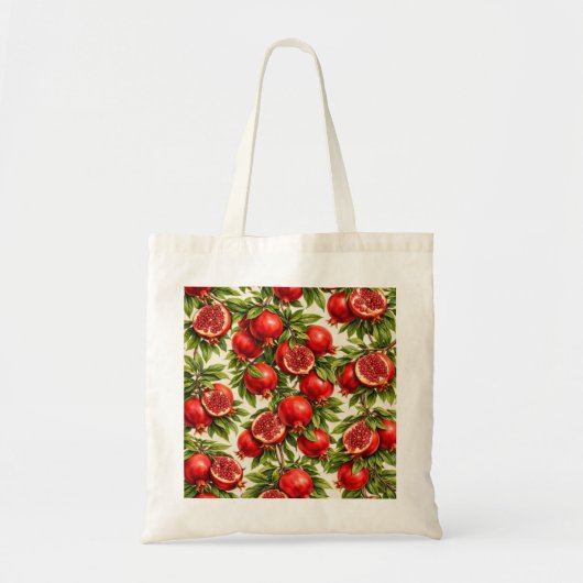 Granaatappel plakjes botanisch tote bag (Voorkant)