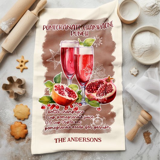 Granaatappel Punch Kerstcocktail recept Theedoek