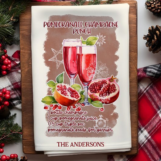 Granaatappel Punch Kerstcocktail recept Theedoek