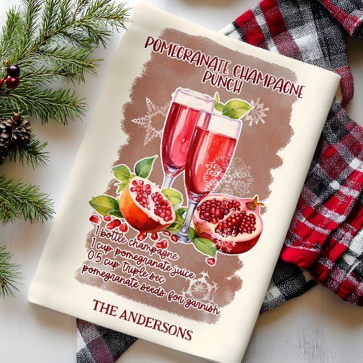 Granaatappel Punch Kerstcocktail recept Theedoek