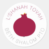 Granaatappel rode aangepaste Stickers (Voorkant)