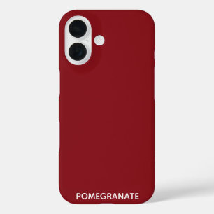 Granaatappel rode kleurnaam iPhone 16 hoesje